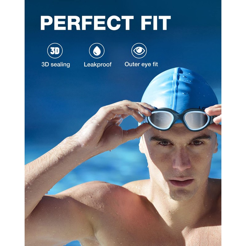 ZIONOR Swim Goggles, G1 Polarized Swimming Goggles Anti-Fog for Adult
