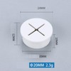 ieron 1 Pack of 10 White 20mm Desk Wire Threading