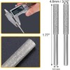 AccEncyc 8pcs Diamond Chainsaw Sharpener Burr 3/16" Titanium Plated Burr