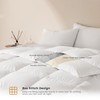 LeWinBedding Luxury Goose Feathers Down Comforter Twin Size,All Season Fluffy