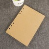 6 Pack A5 Refill Paper, 6 Hole Kraft Paper, Blank,