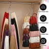 HANLANXUE 4 Pack Purse Organizer for Closet, Purse Hanger with