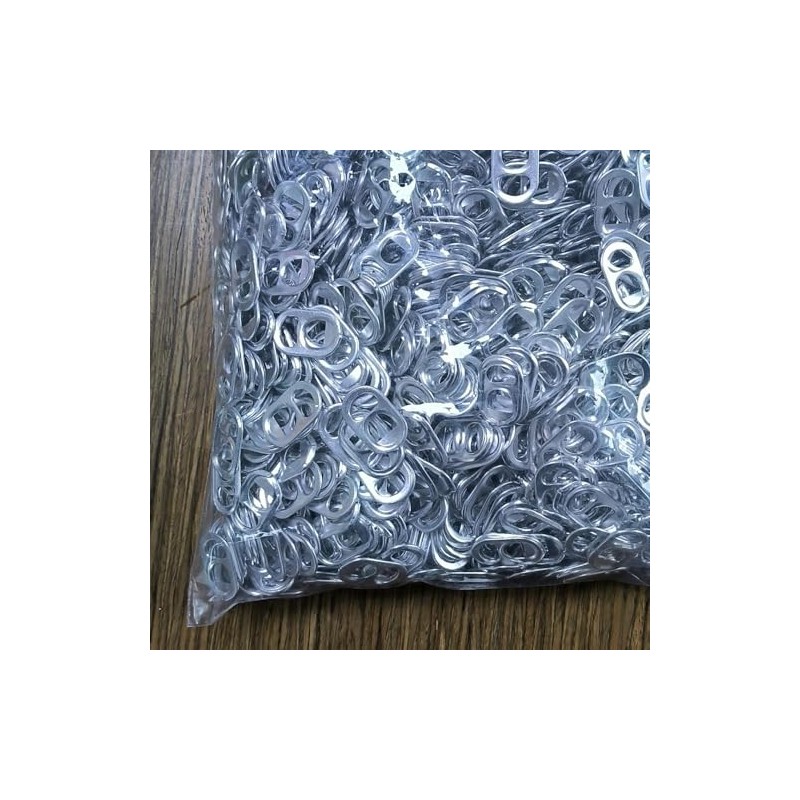 7,500 Aluminum Pop Soda Beer Pull Tabs, Silver.