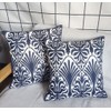 ZUODUTEX 45 x 45 Cm Cushion Covers Embroidery Geometry Cotton
