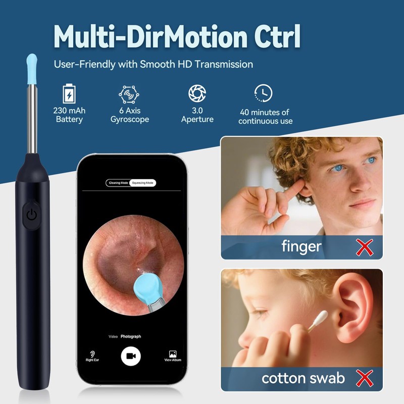 Herolland Ear Wax Removal - Earwax Remover Tool with 7