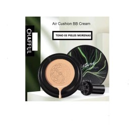 Moinsture Cushion Chafful Maquillaje Alta Cobertura Piel Morena Con Regalo