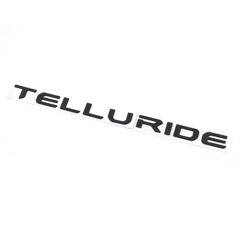 Xpipnns Matte Black Telluride Rear Tailgate Emblem Letter Fit 2022-2024