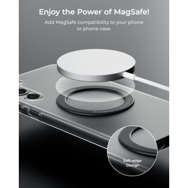 iOttie Universal MagSafe Ring Adapter for Android (2 Pack). Magnetic Adapter Ring Compatible with MagSafe Accessories & Wireless Chargers, Adhesive Magnetic Conversion Kit for Android & Apple