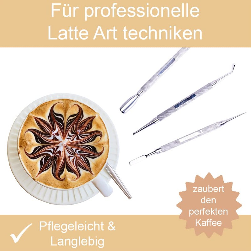 JoeFrex Latte Art Pen - Set for Latte Art -