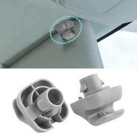 PVOTAWP 2PCS Sun Visor Clips for Honda Civic CR-V Acura TSX RSX, Car Visor Replacement Clip Sun Visor Support Clip Retainer Sunvisor Hook Bracket Holder Replacement 88217S04003ZA 88217-S04-003ZA(Gray)