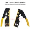 YIOVVOM Pass Through RJ45 Crimp Tool / Wire Stripper /