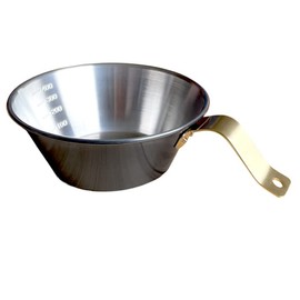 Tsubamesanjo Copper Shell Cup Large 0.02 fl oz (0.55 ml) Wonder Three Side Minimalist Camping Dishes Emergency Supplies Fishing Camping BBQ Copper Shell Made in Japan Antibacterial Thermal Dishes Sports Outdoor Open Fire Copper Cookware Kitchen Utensils 