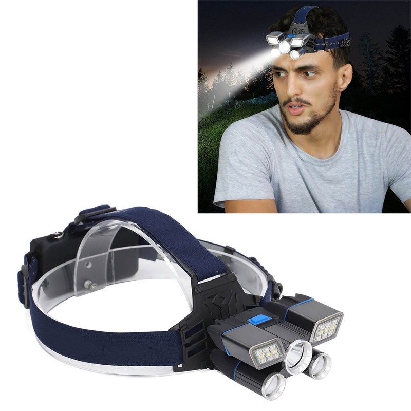 Rechargeable Headlamp 9 Levels L2 Bead Long Range Headlight Outdoor