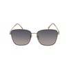 Zealous Charm Square Sunglasses (Gold with Coffee Gradient Lens)