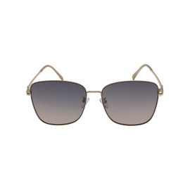 Zealous Charm Square Sunglasses (Gold with Coffee Gradient Lens)
