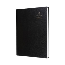 Collins Standard Desk 2025 Diary for Professionals - A4 Week to View Business Diary - Black - (40.99-25) - Premium Business Planner with Hardback Leathergrain Covers
