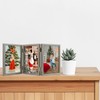 Space Art Deco Triple 5x7 Picture Frame, 3 5x7 Folding