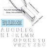 Candyfancy Buchstaben Silber 925 Anhänger Halskette Personalisierte A-Z (Anhänger Buchstabe