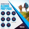 MEDca Alcohol Prep Pads, Sterile, Medium, 2-Ply Pack of 500