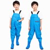 ウェーダー 子供 胴長 滑り防止 長靴 キッズ 防水ズボン ショルダーベルト 簡単着脱 怪我防止