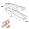 Rolling Egg Holder, Automatic Rolling Egg Dispenser, 2-Tier Egg Dispenser,