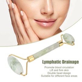 Gua Sha Stone and Jade Roller Gua Sha Massage Roller Mini Eye Roller Jade Roller Balancing Firming Massage Gua Sha and Face Roller for Skincare