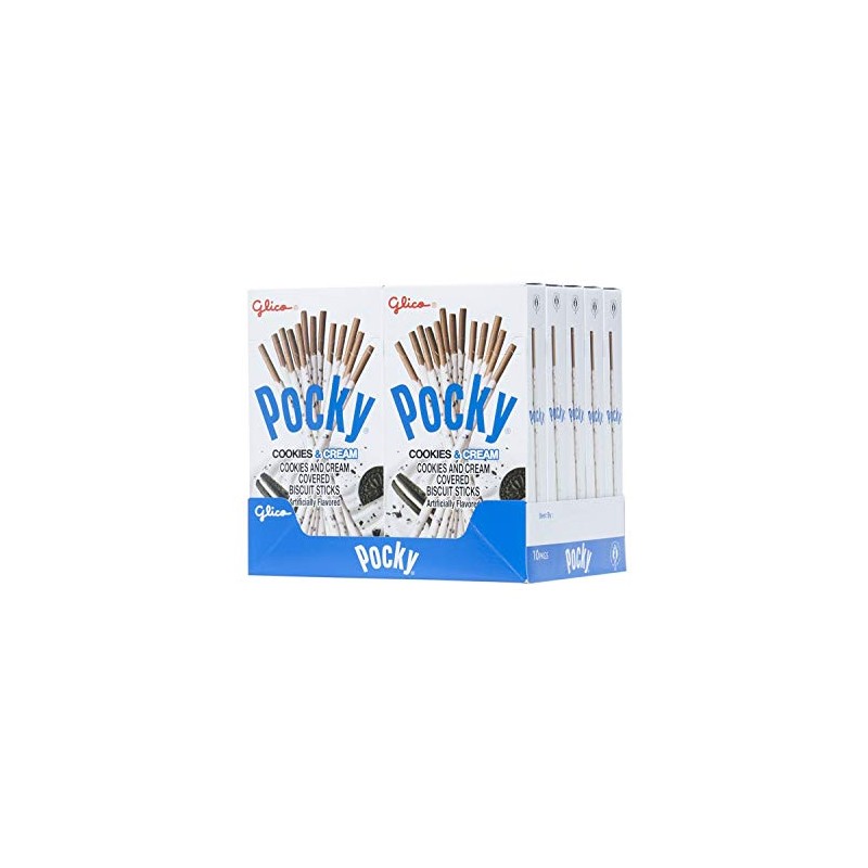 Glico Pocky Chocolate Cream Covered Biscuit Sticks, 1.41-Ounce (Pack of