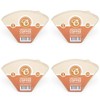 400 Size 3/102 Coffee Filter Paper Cones, Unbleached by EDESIA