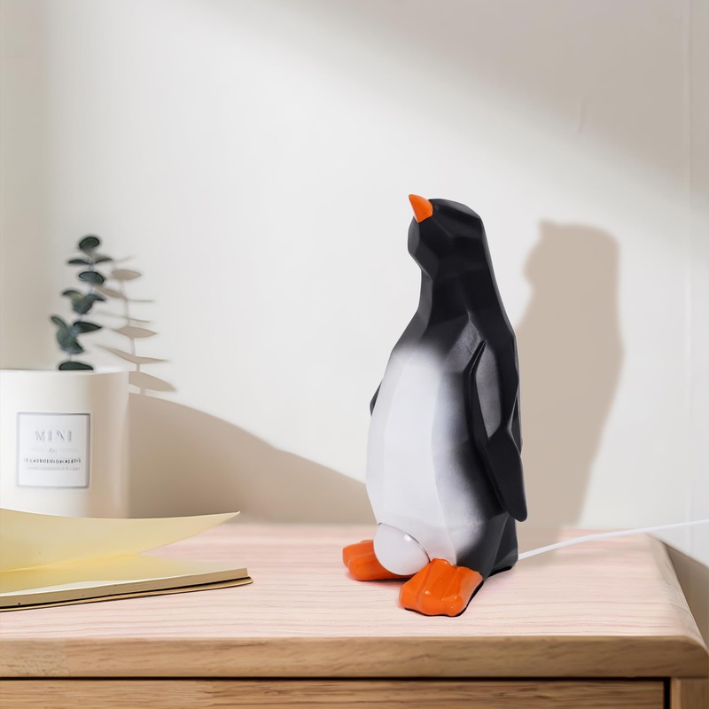Ammonite Penguin Egg Lamp,3D Laying Egg Lamp, Funny Resin Night