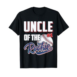Uncle of Rookie 1 Years old Team 1st Birthday Baseball T-Shirt