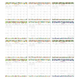 S&O Fruity Magnetic Fridge Calendar from July 2024-December 2025 - Tear-Off Refrigerator Calendar to Track Events & Appointments - 18 Month Magnetic Calendar for Fridge for Easy Planning - 8"x10" in.