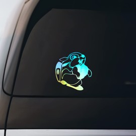 Thumper Rabbit Sticker Vinyl Decal Notebook Car Window Laptop 5" x 6" | Holographic |