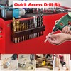 MUTUACTOR Magnetic Drill Bit Organizer,No Drilling Magnet Impact Drill Bit