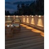 VOLISUN Solar Deck Lights 8 Pack, Warm White Glow LED