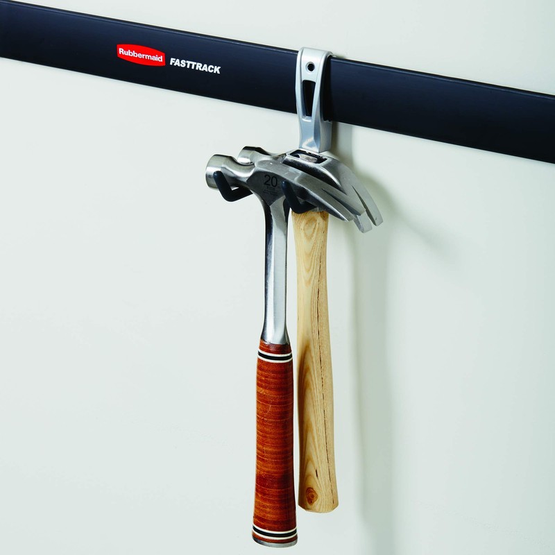 Rubbermaid 1784456 FastTrack Wall Mounted Rope, Hose, or Tool Garage
