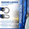 DocksLocks Heavy Duty Cinch Style 8mm Security Chain - (3ft,