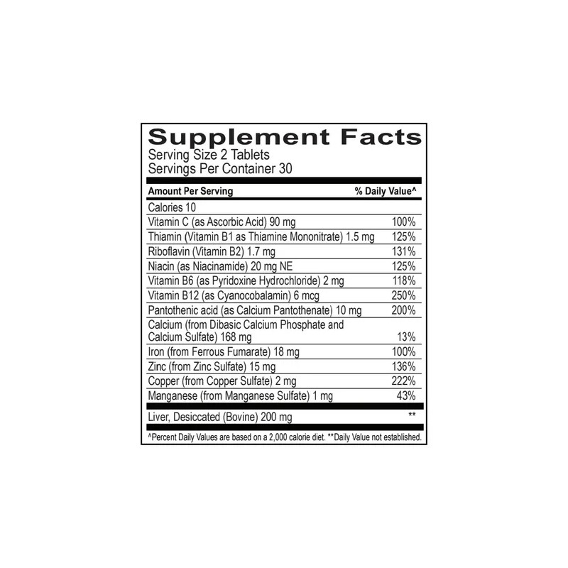Globulo Rojo Suplemento Hierro Y Vitaminas B Iron Supplement with