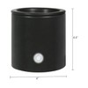 Electric Ceramic Wax Melt Warmer, 18-Watt, 4" x 4", Black,
