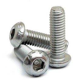 MonsterBolts - M8 x 35mm Button Head Socket Cap Screws, ISO 7380, Marine Grade Stainless Steel, 10 Pack