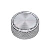 Aluminum Knurled Air Cleaner Nut 1/4-20" Black Steel (Chrome)