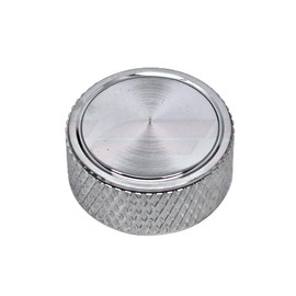 Aluminum Knurled Air Cleaner Nut 1/4-20" Black Steel (Chrome)
