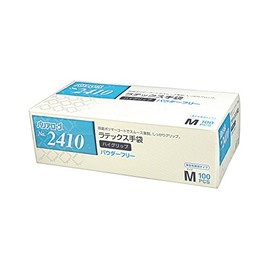 bariaro-bu Latex Gloves High Grip Powder Free Medium 100 Piece