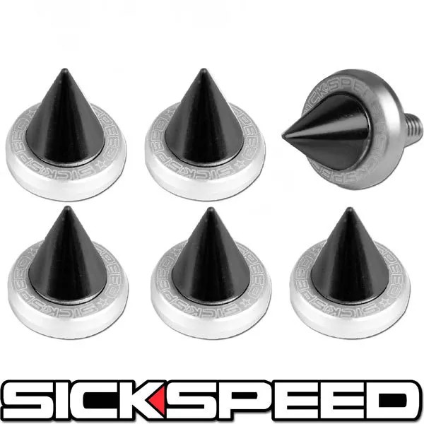 SICKSPEED JDM 2016 6PC POLISHED 5MM WINDSCREEN FENDER WASHER BOLT