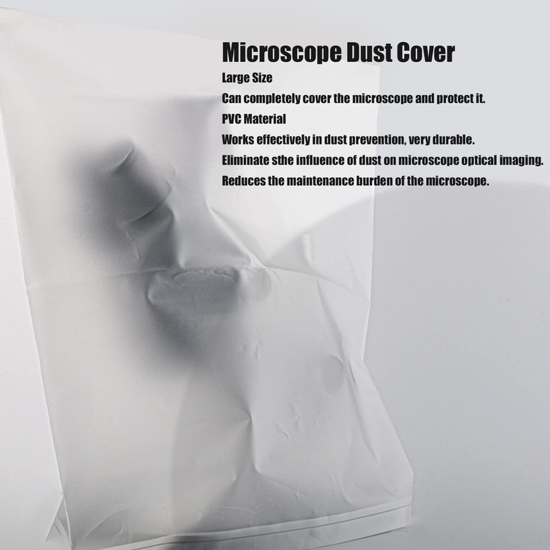 Microscope Dust Cover 800x650mm PVC, Dustproof Protective Accessory with Easy
