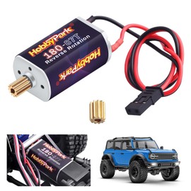 HobbyPark High Torque 180 87T Brushed Motor with Metal 11T Pinion Gear for TRX4M Upgrades 1/18 RC Crawler Car Replacement of 9775