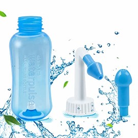 Neti Pot - Botella de enjuague sinusal, limpiador de lavado de nariz, enjuague a presión, riego nasal para adultos y niños, sin BPA, kit de lavado nas