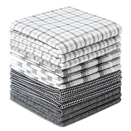 AUYAO Men's Handkerchiefs, Pack of 12/15 Cotton Handkerchief, Traditional Handkerchief, Reusable Men's Handkerchief, 40 cm x 40 cm, 12pcs-c