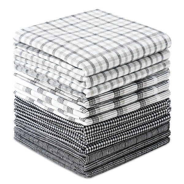 AUYAO Men's Handkerchiefs, Pack of 12/15 Cotton Handkerchief, Traditional Handkerchief,