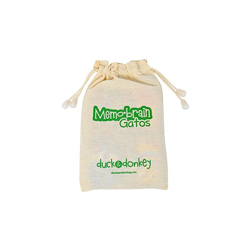 Duck & Donkey Memo Brain Gatos, Juego de Memoria