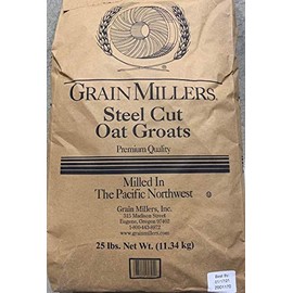 Steel Cut Oat Groats Non-GMO (25 lb) by Grain Millers